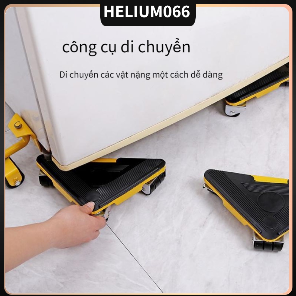 5 cái Đồ nội thất nâng Mover Bánh xe đa năng Dolly 300kg Vòng bi cho tủ bàn ghế sofa Helium066