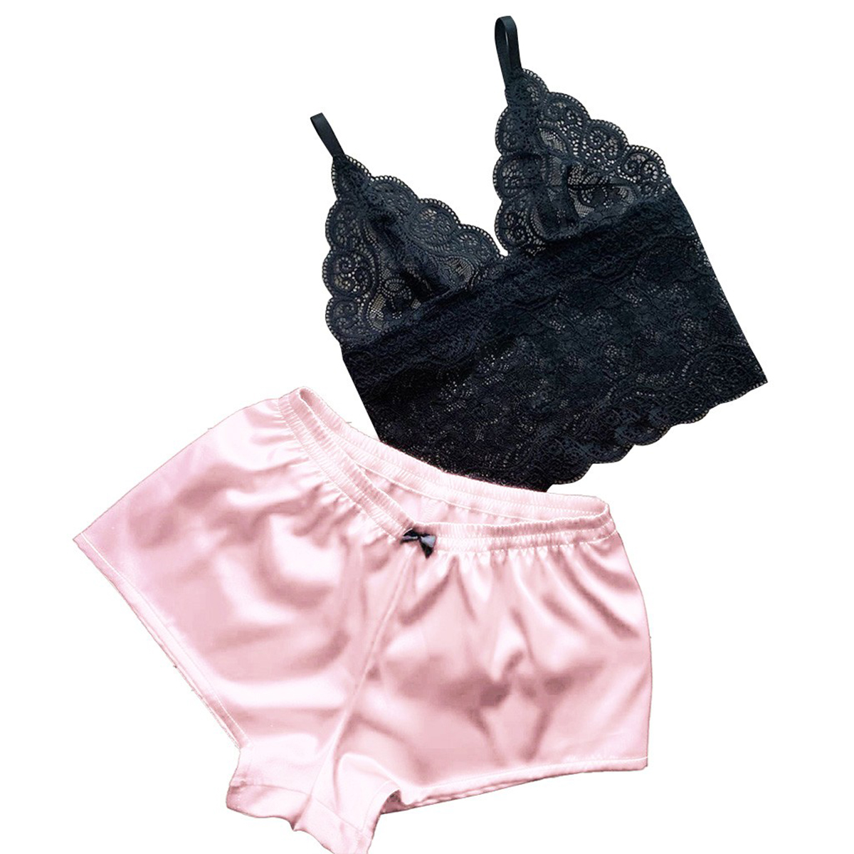 Set 2 Món Đồ Lót Màu Trơn Thời Trang Nữ Quyến Rũ | BigBuy360 - bigbuy360.vn