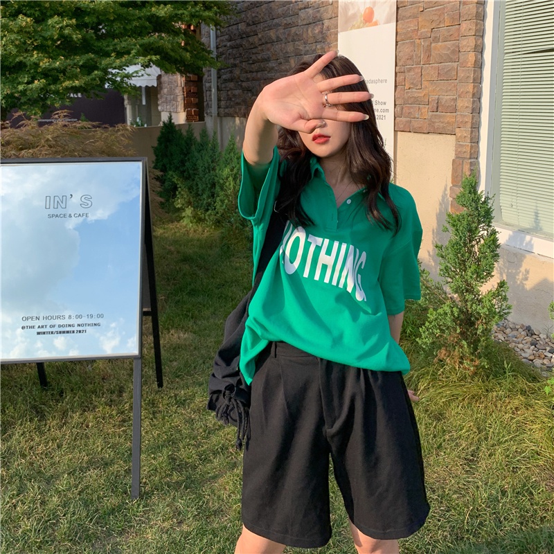 Áo Thun Tay Ngắn Thời Trang Mùa Hè Cho Nữ