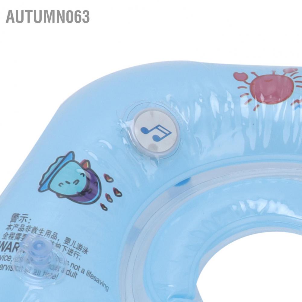 Autumn063 Newborn Swimming Ring Inflatable Floating Collar Baby Pool Toy for 0‑18 Month