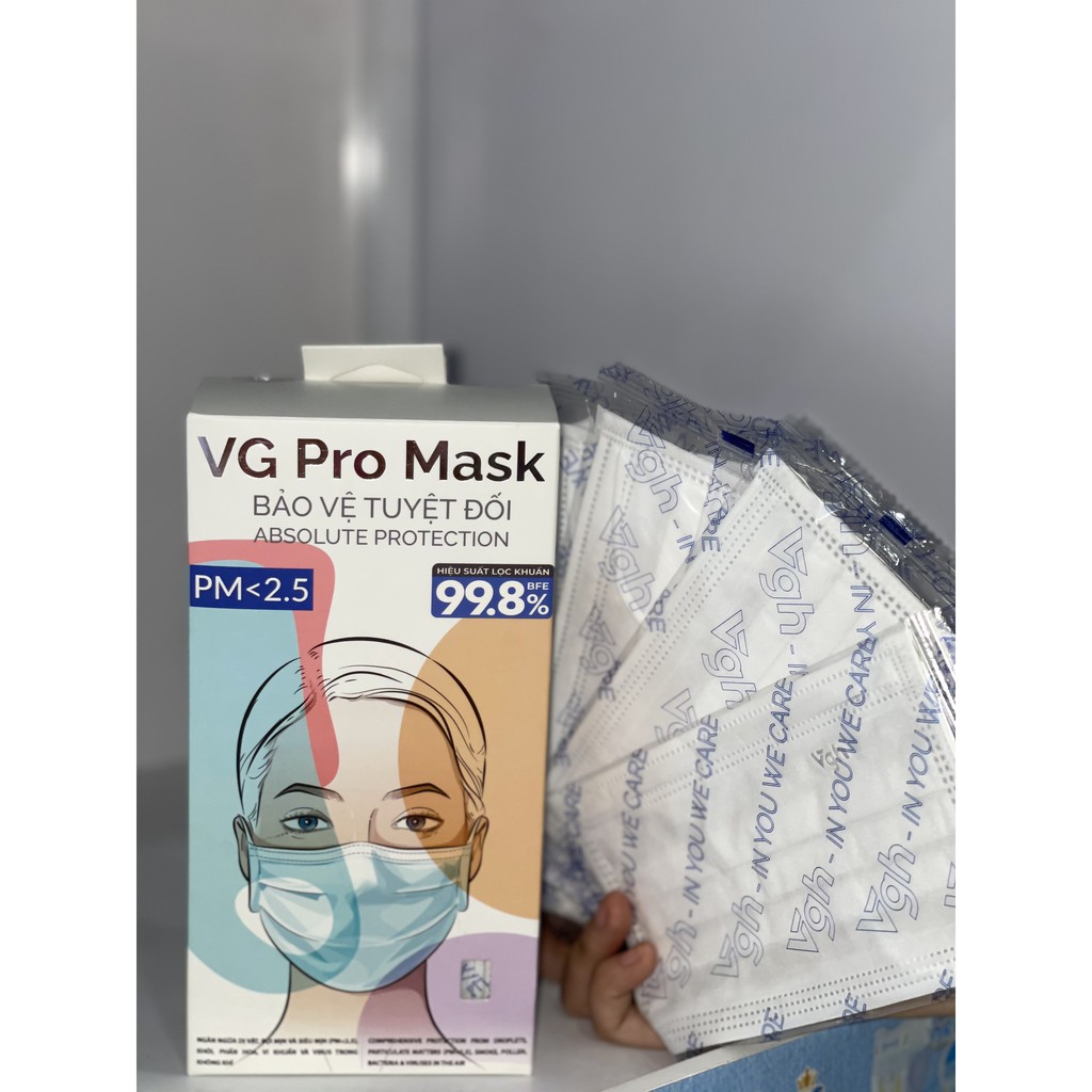 Khẩu trang y tế kháng khuẩn VG MASK bảo vệ tuyệt đối