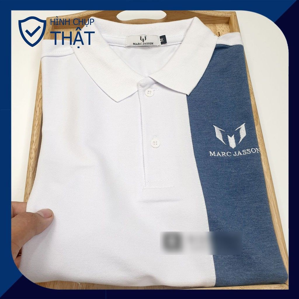 Áo polo nam MARC1982 4M vải cotton cá sấu - Phối màu trẻ trung, năng động THE BASIC STORE | BigBuy360 - bigbuy360.vn