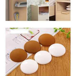 Chặn cửa silicon dán tường TRÒN TRƠN tránh va đập cửa giảm tiếng động, chống shock tay nắm cửa, chống trầy xước tường
