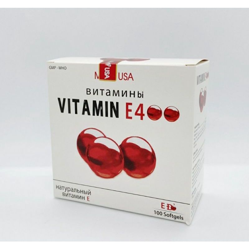 VITAMIN E 400_ Hộp 100 viên giúp trắng và đẹp da