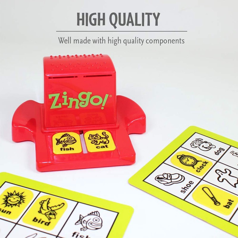 ThinkFun Zingo Bingo Board Game Đồ chơi ghép hình chữ  vào thẻ cải thiện trí nhớ vui nhộn cho bé