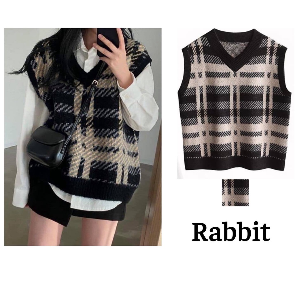 HÀNG CÓ SAN Áo gile len không tay cổ chữ V loại 1 chất len dày mịn GL7