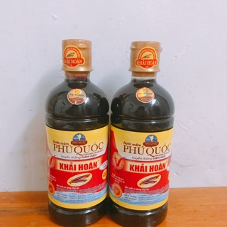 CẶP 2 CHAI NƯỚC MẮM CỐT KHẢI HOÀN PHÚ QUỐC 43 ĐỘ ĐẠM