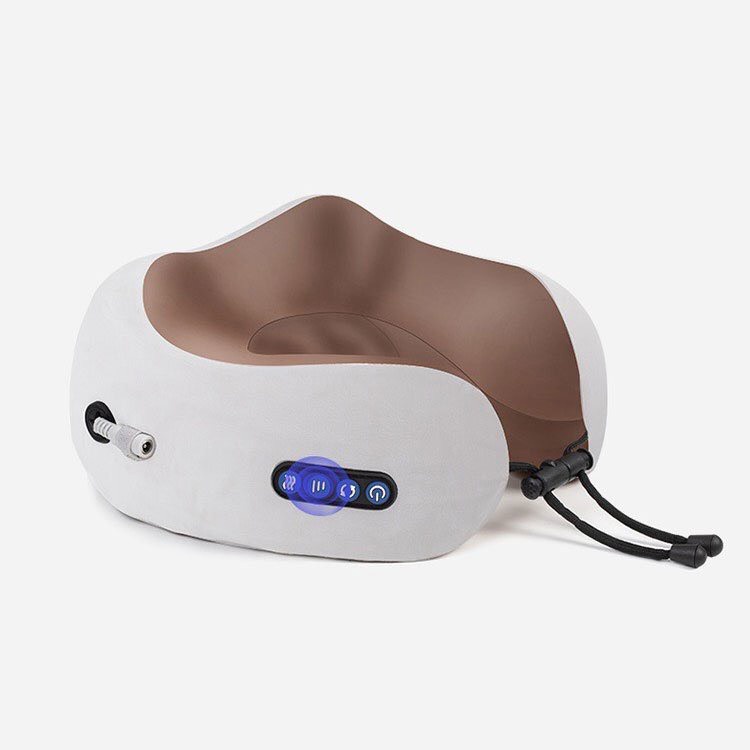Máy massage cổ vai gáy chữ U ,máy mát xa cổ vai gáy kiêm gối ngủ tiện lợi, gối massa cao cấp - bảo hành 12 tháng