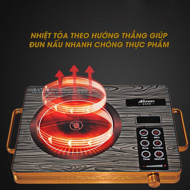 Bếp Hồng Ngoại Cao Cấp Sokany ❤️RẺ VÔ ĐỊCH❤️ Công Suất 2200W 2 Vòng Nhiệt