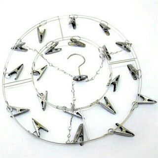 móc trùm tròn inox móc phơi quần áo cho bé sơ sinh 20 kẹp