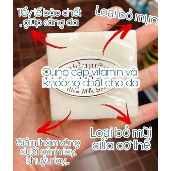 Soap Gạo Thái Lan Chính Hãng - dùng tắm hoặc rửa mặt đều được | BigBuy360 - bigbuy360.vn
