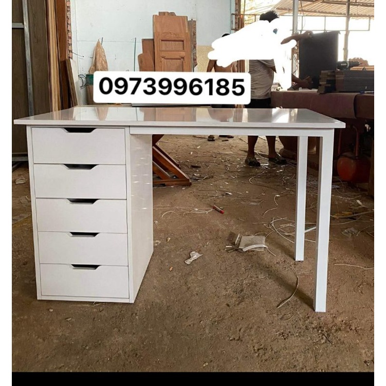 BÀN HỌC , BÀN LÀM VIỆC IKEA CÓ MỘT BÊN HỘC KÉO
