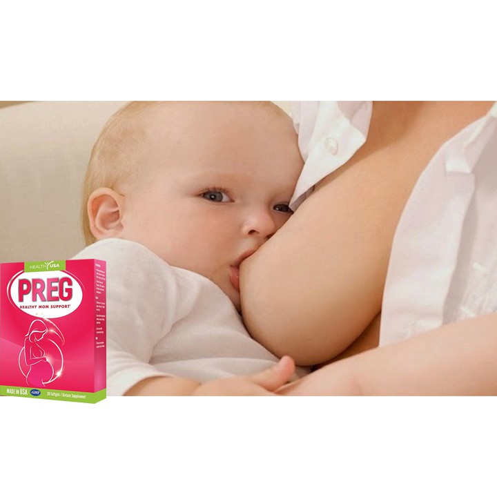 PREG (Hộp 20 viên) - Bổ sung DHA, EPA, vitamin khoáng chất cho phụ nữ trong và sau thai kỳ - Victory Pharmacy