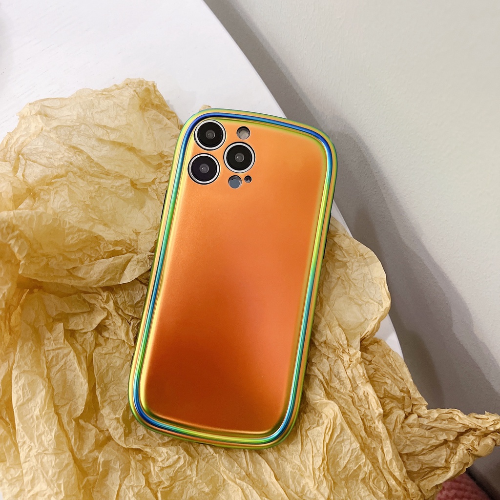 Fashion And Simple Style Shiny Phone Cover, Shockproof Full Protective Phone Case, For iPhone 14/13/12/11/XS/8P/7P