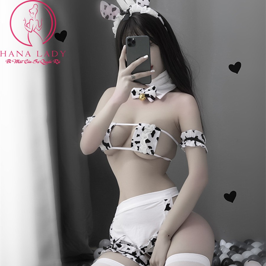 Cosplay sexy bò sữa, đồ ngủ costume quyến rũ gợi cảm CP247