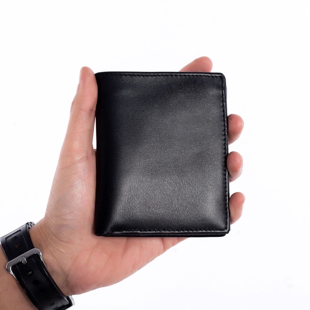 Ví nam mini da bò thật dáng đứng dáng ngang - Bóp nam mini cao cấp chính hãng Bioline