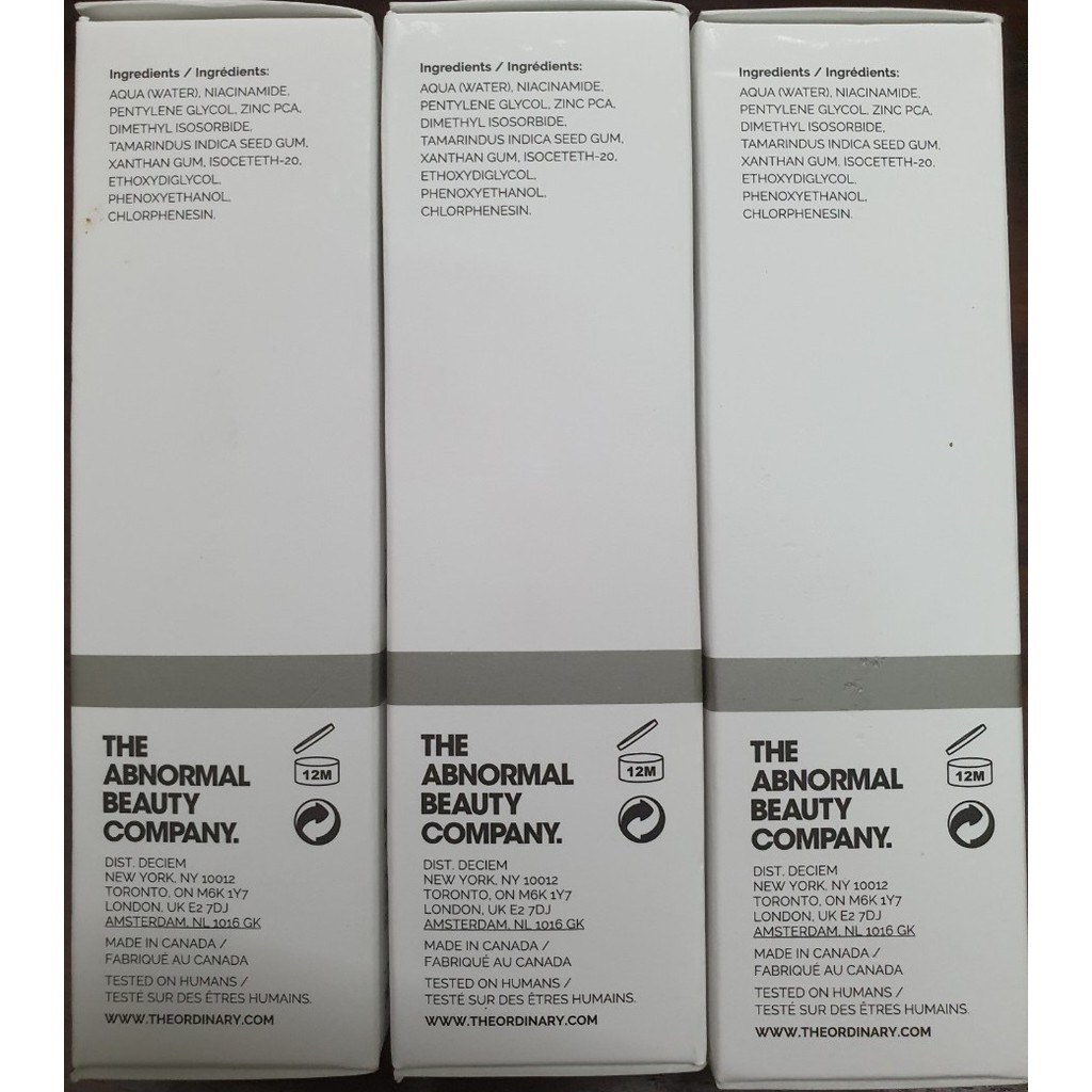 Tinh chất giảm thâm, kiềm dầu mụn serum The Ordinary Niacinamide 10% và Zinc 1% bản Canada