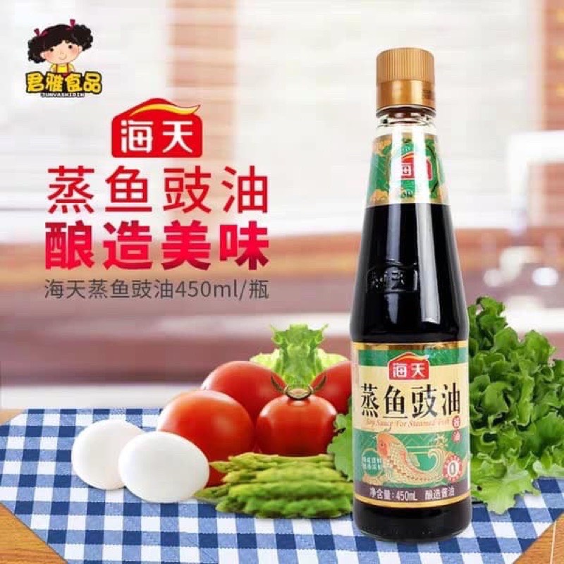 Nước tương hấp cá Hải Thiên chai 450ml thơm ngon đậm vị