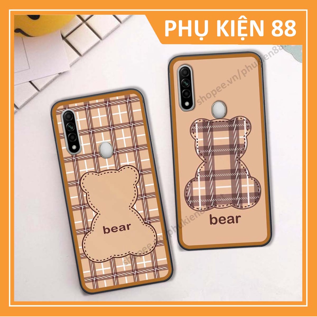 Ốp lưng Oppo A31 ốp điện thoại LineBear, bé tóc xù, hoa siêu đẹp
