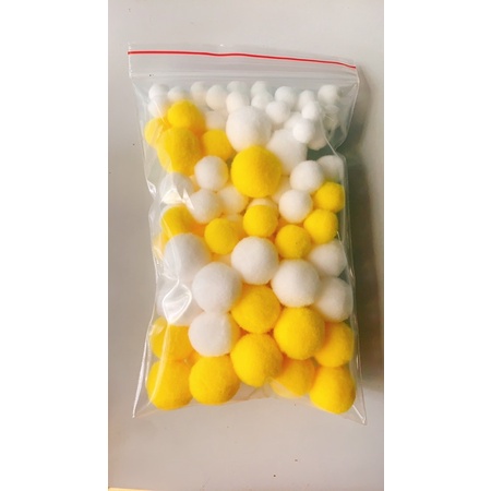 Quả pom pom loại đẹp 15ml-20mm-25mm Nhiều Màu Sắc Dùng Để Trang Trí