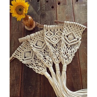 Giỏ treo cây đan Macrame