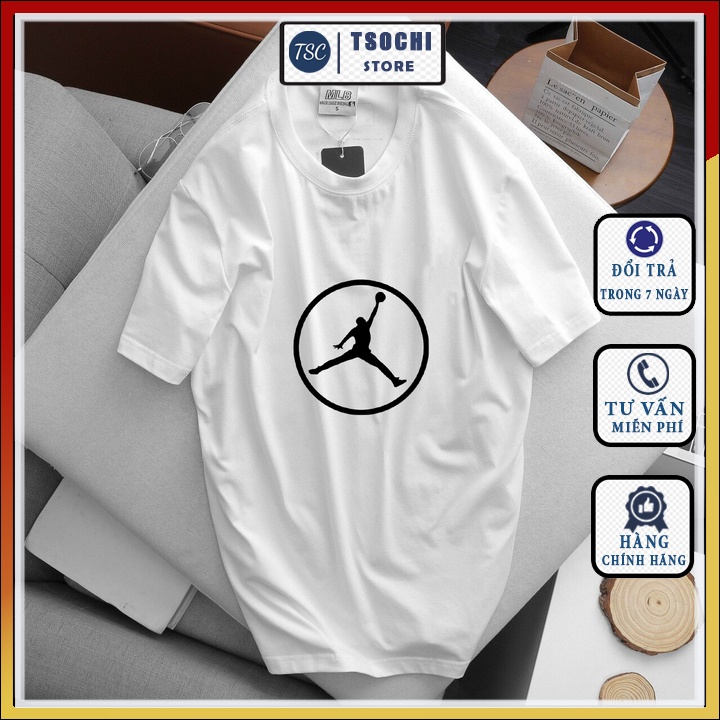Áo thun nam thể thao, áo phông cộc tay nam nữ unisex in hình Jođan cá tính mã CZ20