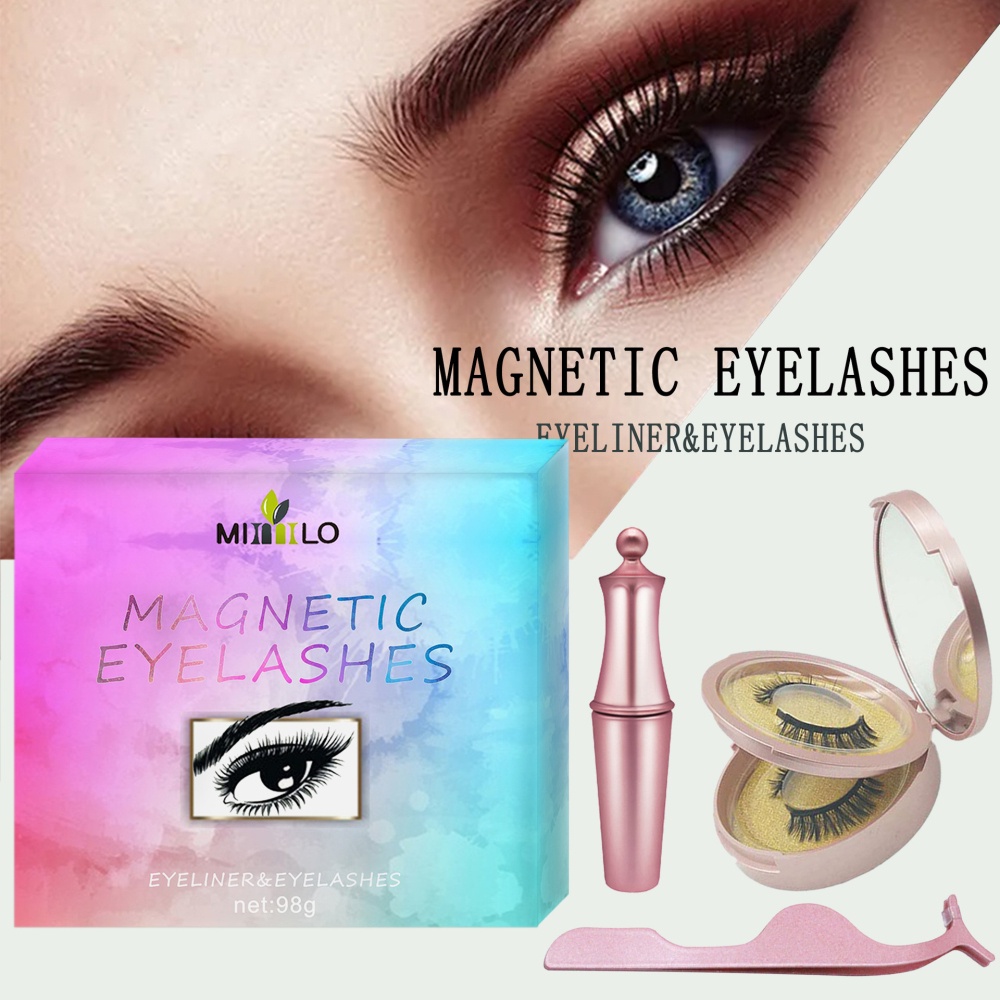 Bộ bút kẻ mắt dạng lỏng từ tính kèm lông mi giả từ tính tiện dụng
 | BigBuy360 - bigbuy360.vn