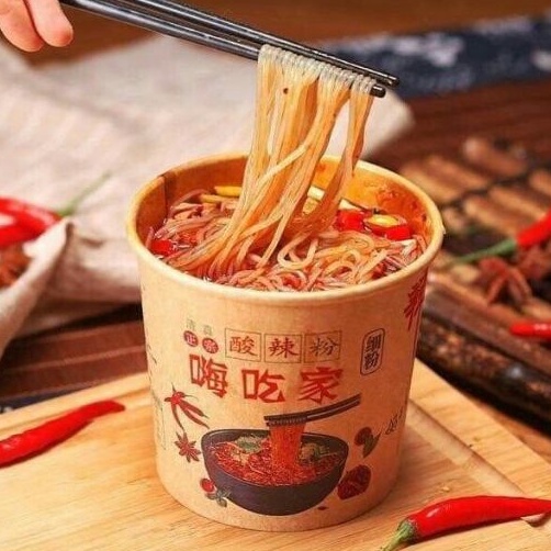 Miến cay Trùng Khánh, miến hộp chua cay đặc biệt loại 1 hộp 100g HappyHome