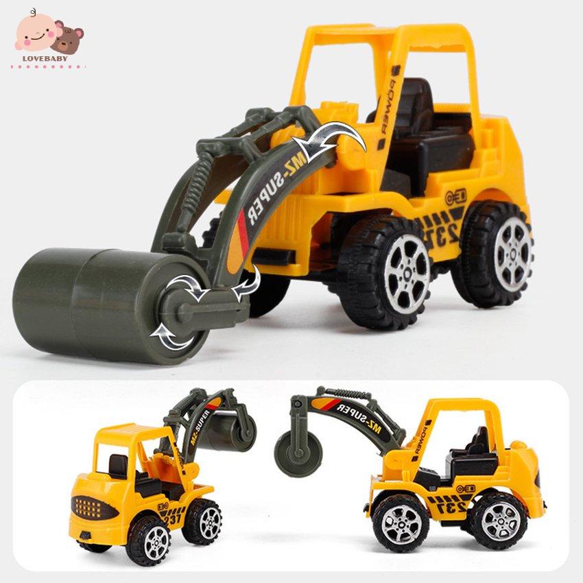 [HOT]Boy Toy Car Excavator Color Random Child Inertia Model Engineering Car