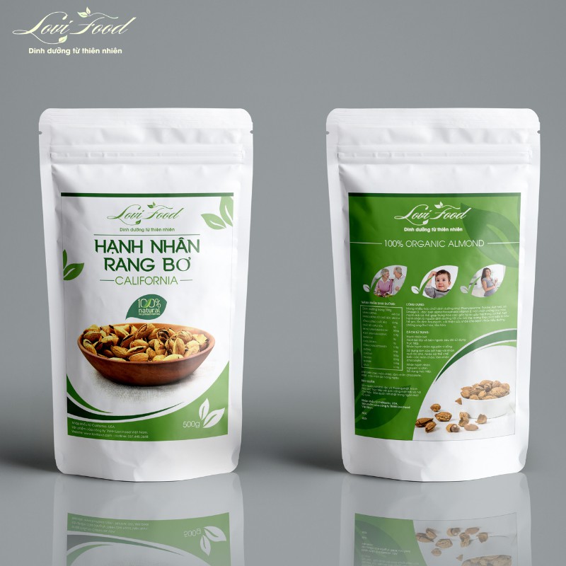 HẠNH NHÂN RANG BƠ MỸ - 500gram HẠT CAO CẤP nhập khẩu trực tiếp từ California Mỹ - Lovi Food Việt Nam | BigBuy360 - bigbuy360.vn