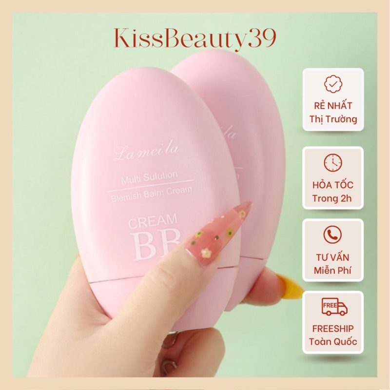 Kem bb Nền Trang Điểm Lameila BB Cream Moisturing - Kem Che Khuyết Điểm Lameila hoa anh đào (mới nhấ