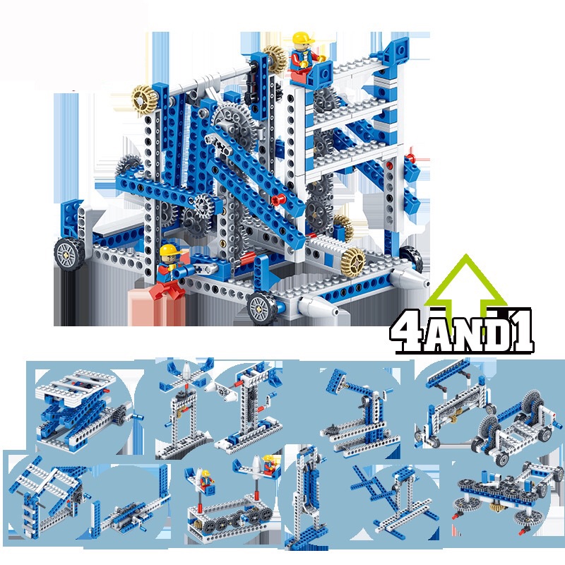 Bộ Đồ Chơi Lắp Ráp Kỹ Thuật Cơ Khí 3 Trong 1 Dành Cho Trẻ Em