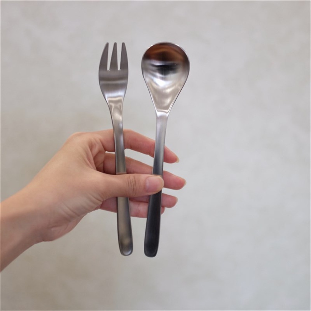 Bộ Dụng Cụ Ăn Uống Bằng Thép Không Gỉ 304 Phong Cách Nhật Bản