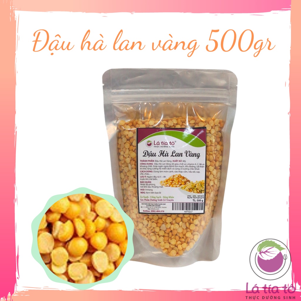 ĐẬU HÀ LAN VÀNG 500GR - LÁ TÍA TÔ