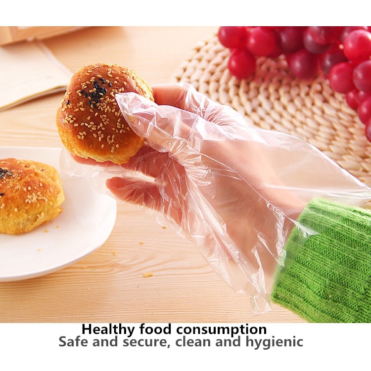 Bộ 100 găn tay nhựa dùng một lần cho nhà hàng/nhà bếp thân thiện với môi trường