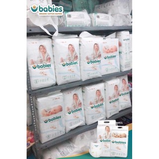 Bỉm/tãBABIES ORGANIC DánM56/L46-QuầnL50/Xl46/XXL40
