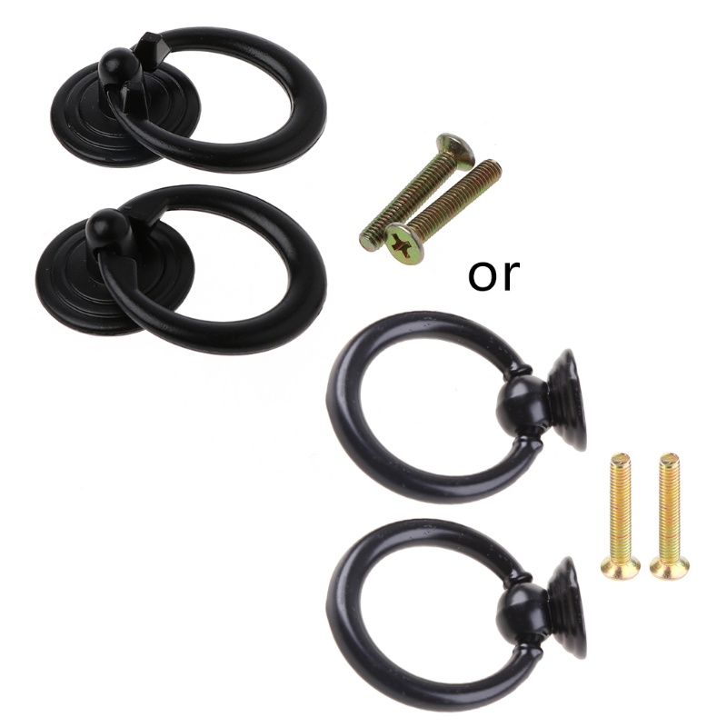Set 2 Tay Nắm Ngăn Kéo Tủ Mini Kiểu Dáng Đơn Giản Sáng Tạo
