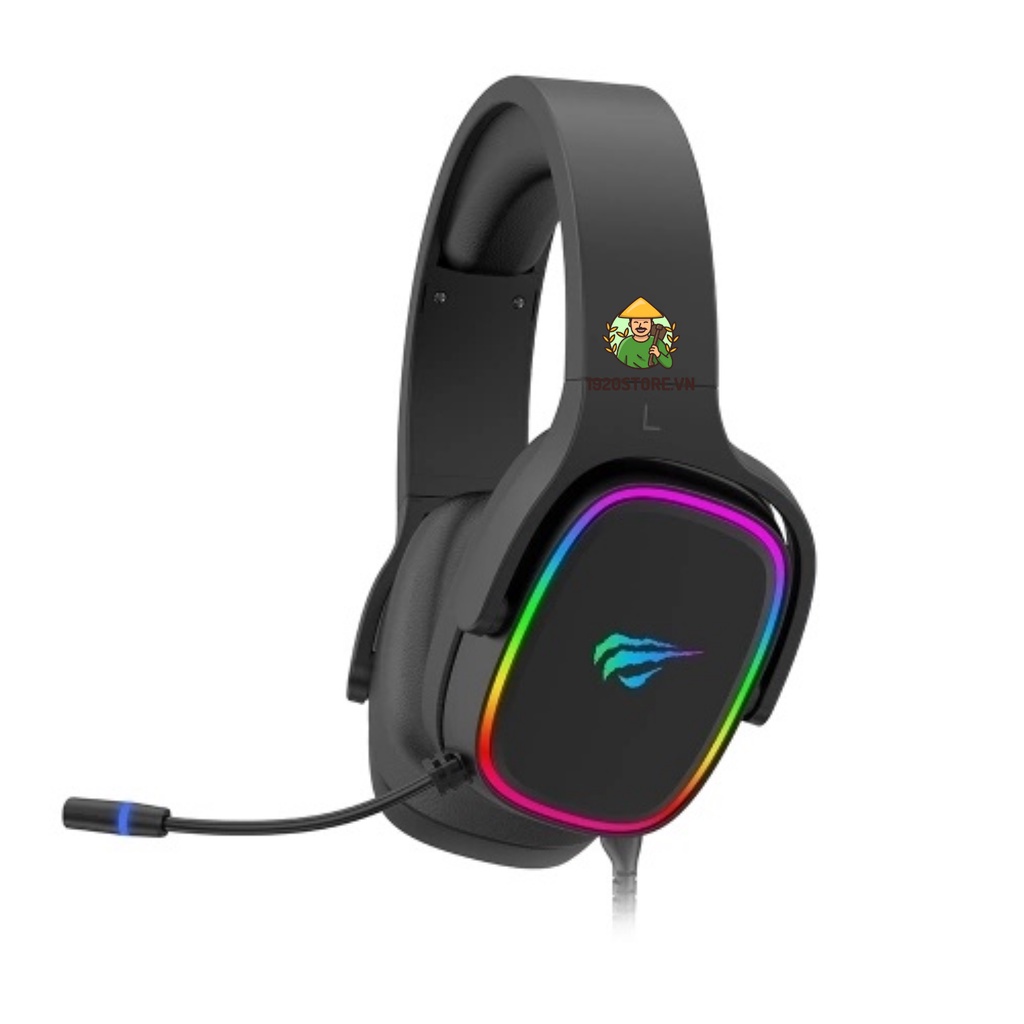 Tai Nghe Gaming Headphone HAVIT H2029U, Driver 50mm, Thiết Kế Khung Thép, Mic Khử Ồn - Chính Hãng BH 12T