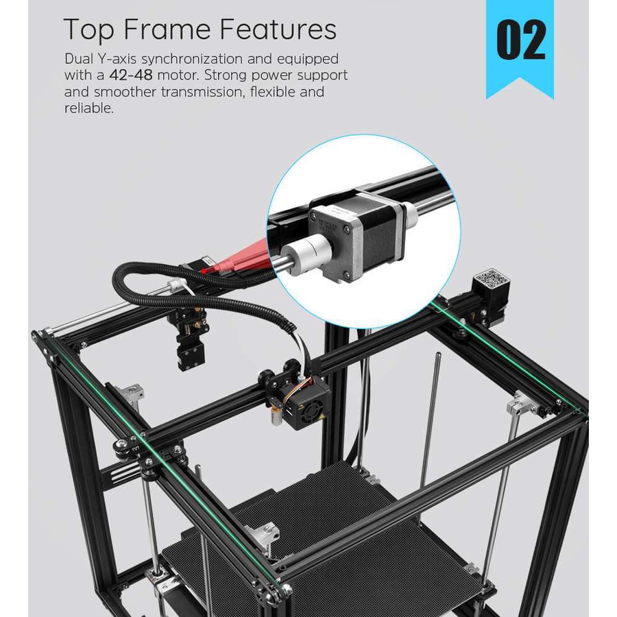 Máy in 3d Creality Ender 5 Plus khổ in 35*35*40cm