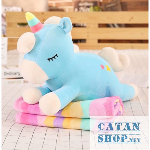 Bộ chăn gối kỳ lân gồm cả chăn và gối