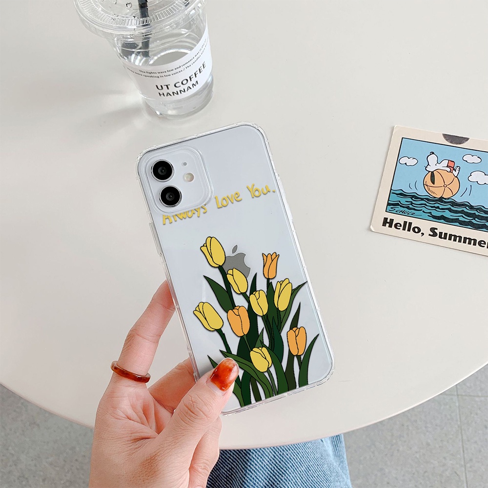 Ốp Điện Thoại Silicon Mềm Trong Suốt Họa Tiết Trái Tim Cho iPhone 11 12 13 Pro max mini XS max x xr 4 5 6 7 8 S PLUS SE 2020