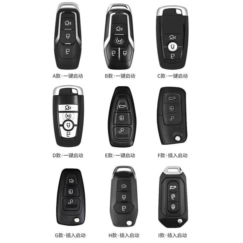 Vỏ Bọc Chìa Khóa Điều Khiển Từ Xa Bằng Da Không Chìa Cho Xe Hơi Ford fiesta focus ecosport everest