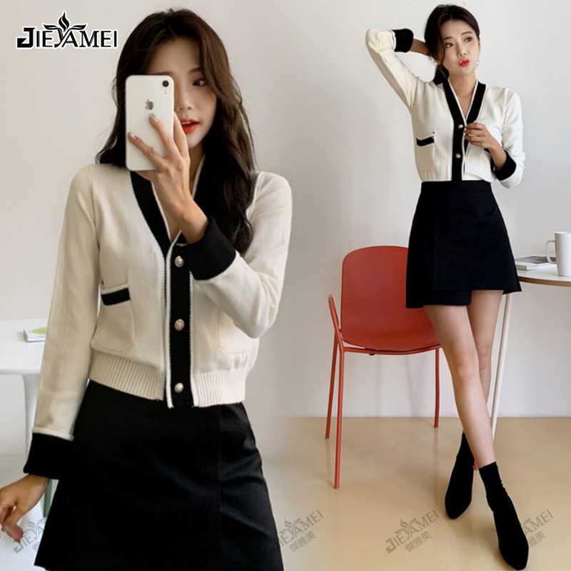 Áo Khoác Cardigan Dệt Kim Phối Túi Phong Cách Hàn Quốc Xinh Xắn Cho Nữ | BigBuy360 - bigbuy360.vn