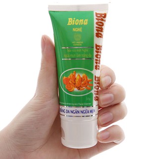 Combo 3 Sữa rửa mặt Biona nghệ trắng da, ngừa mụn 50g