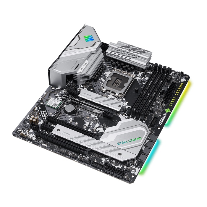 Mainboard Bo Mạch Chủ PC Asrock Z690 Steel Legend Intel Z690, Socket 1700, ATX, 4 khe Ram DDR5 - Hoàng Long Computer