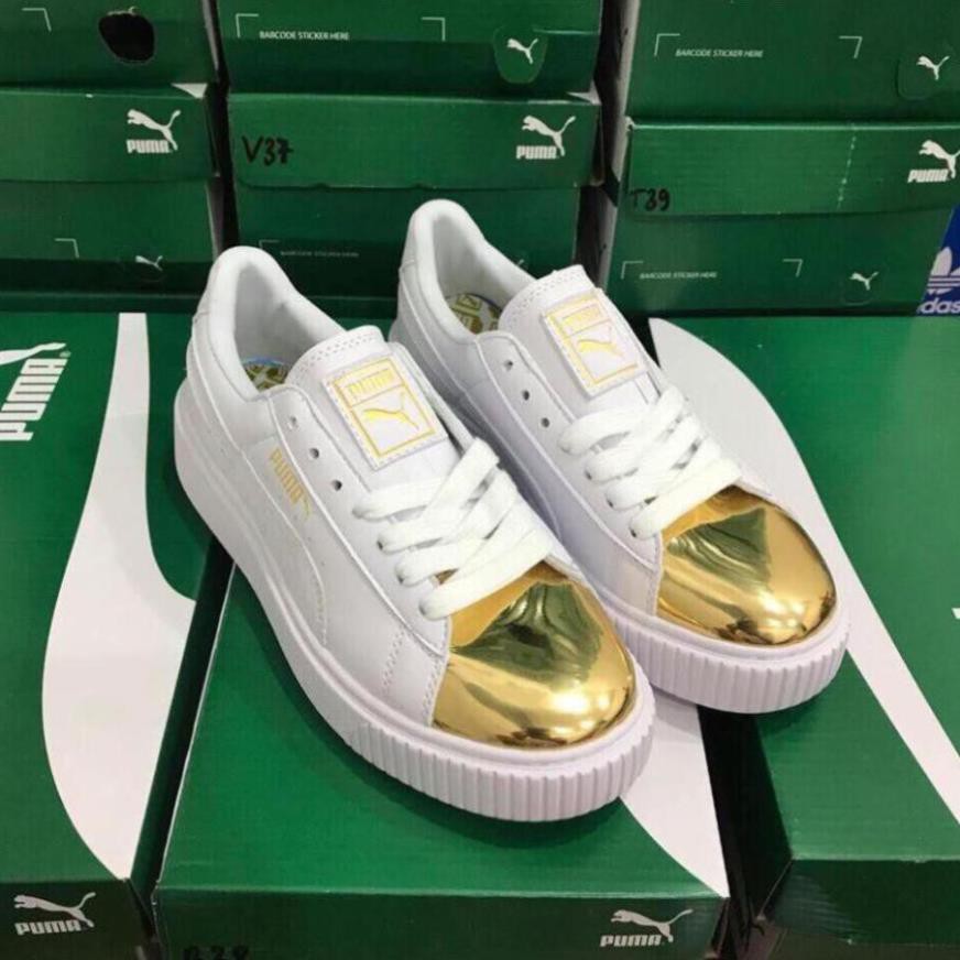 <3 | Full Size| [SALE LỚN] Giày Sneaker Nữ Puma Mũi Vàng (fullbox+freeship) Cao Cấp  <3 . . 2020 : Ad821 . new > : ' '