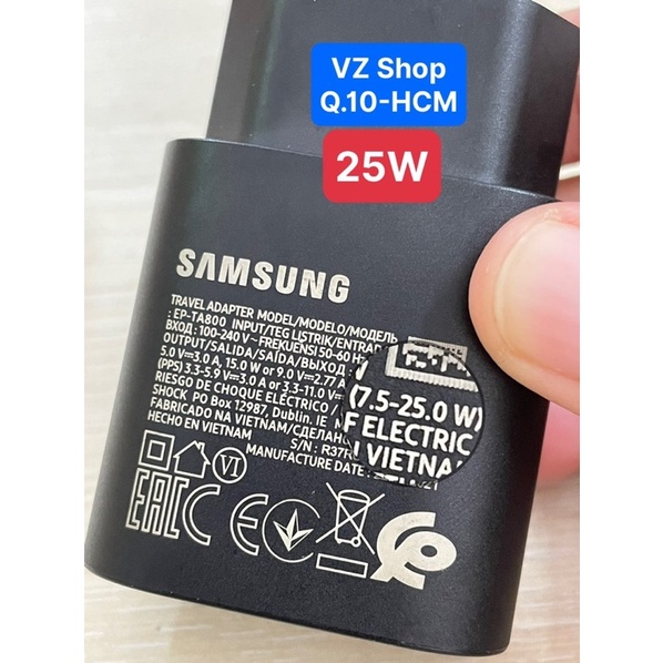 Chính hãng-Củ/cóc/cục sạc Samsung 15W-25W-45W-65W, bảo hành 6 tháng