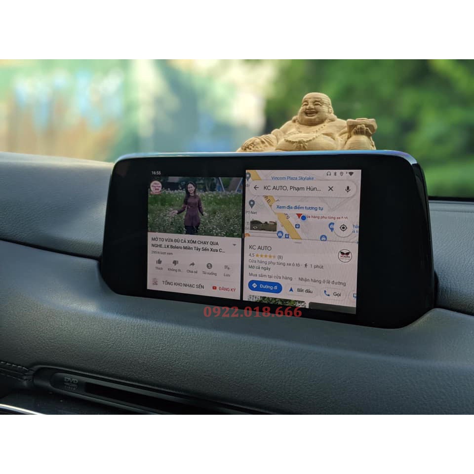 Bộ Carplay Android Box Ai Lắp Xe Mazda Cắm Sim 4G - Ram 4G,Rom 64GB TẶNG VIETMAP S2 FREE