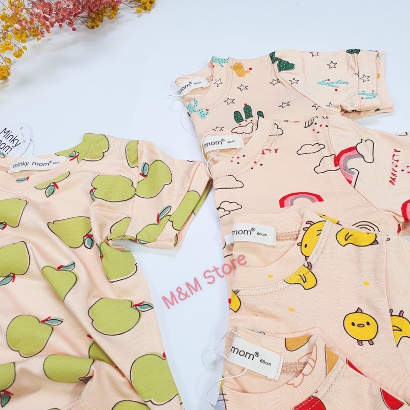 Bộ chip cộc tay minky mom