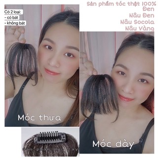 [ẢNH THẬT] Tóc giả nữ chính hãng (Tóc mái dày tóc thật 100%)